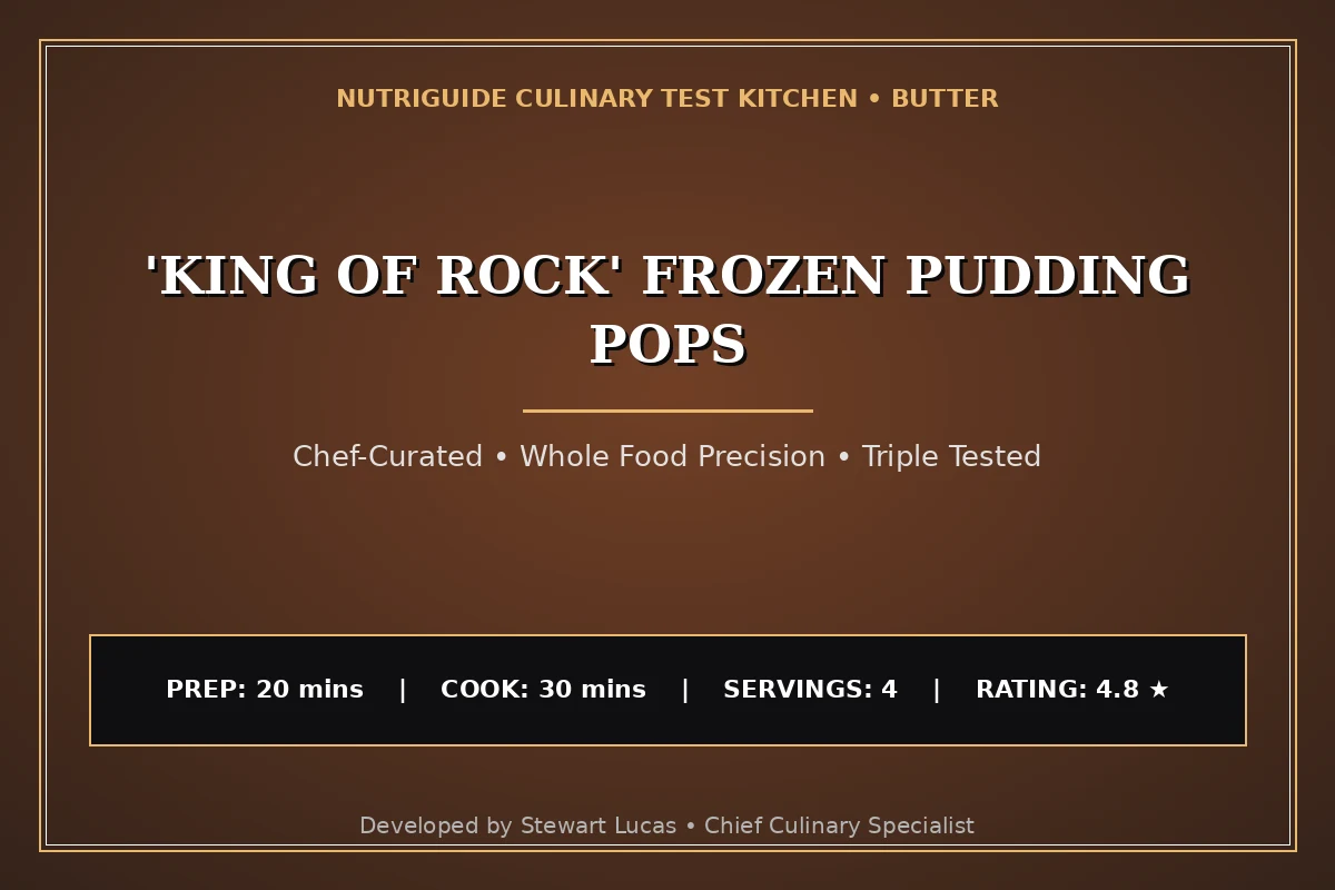 'King Of Rock' Frozen Pudding Pops