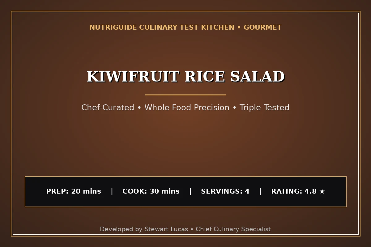 Kiwifruit Rice Salad
