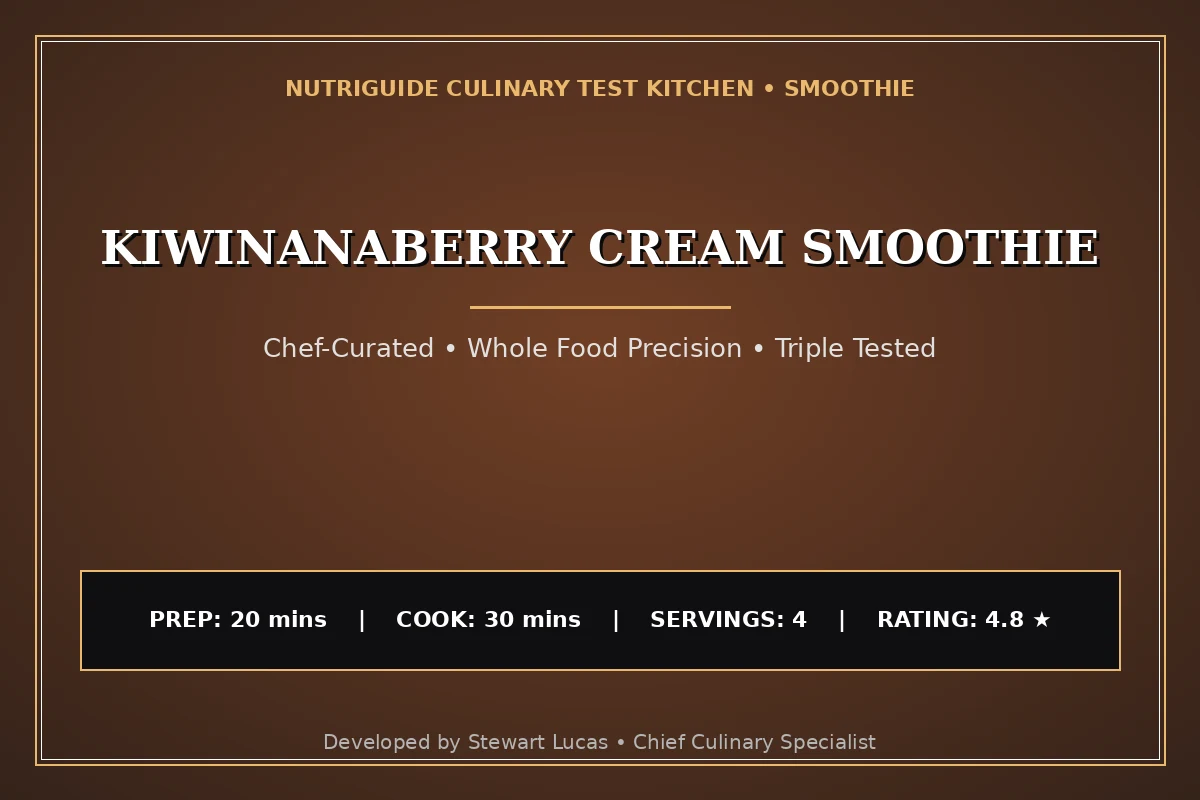 Kiwinanaberry Cream Smoothie