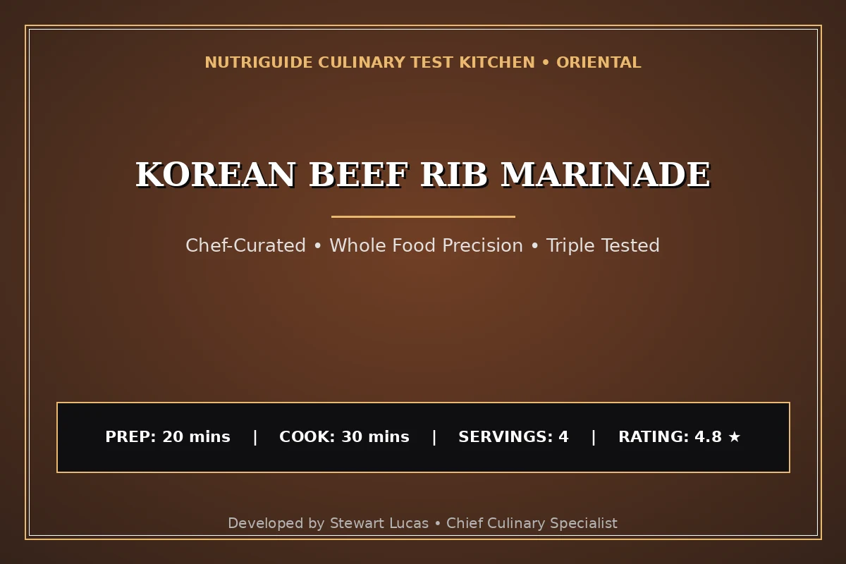 Korean Beef Rib Marinade