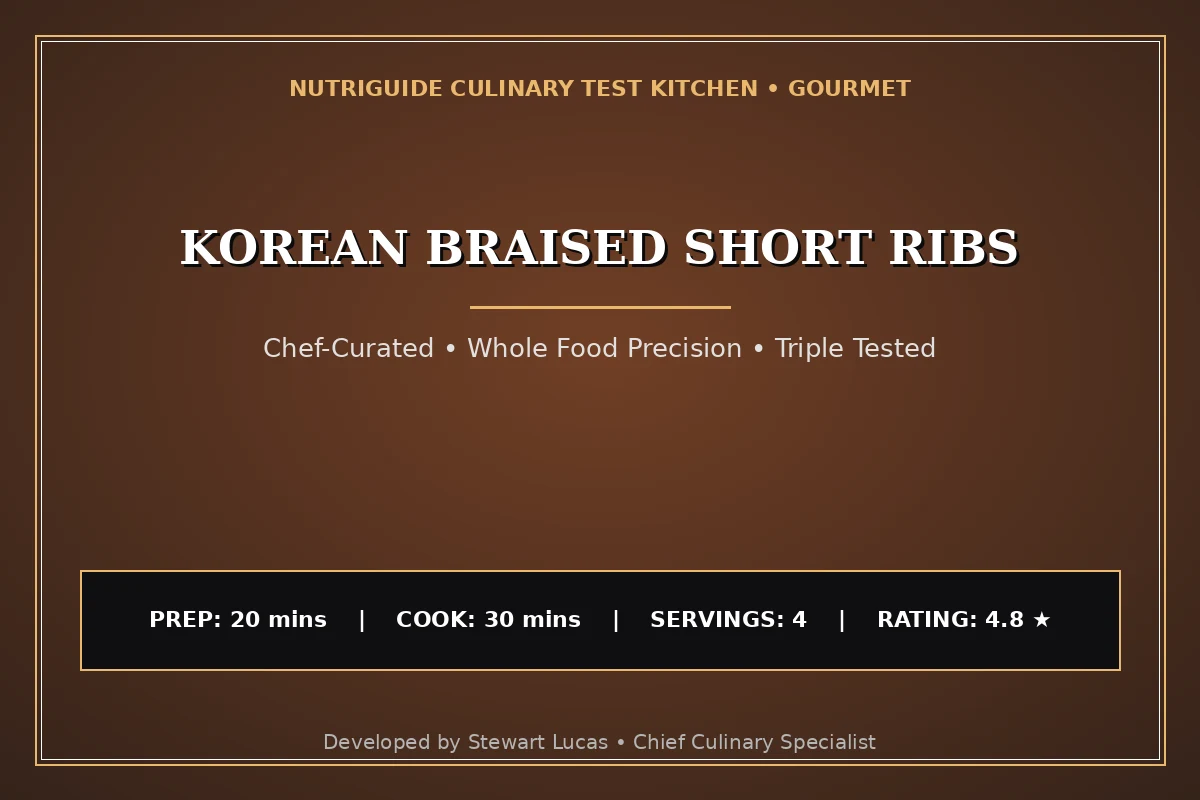 Korean Braised Short Ribs