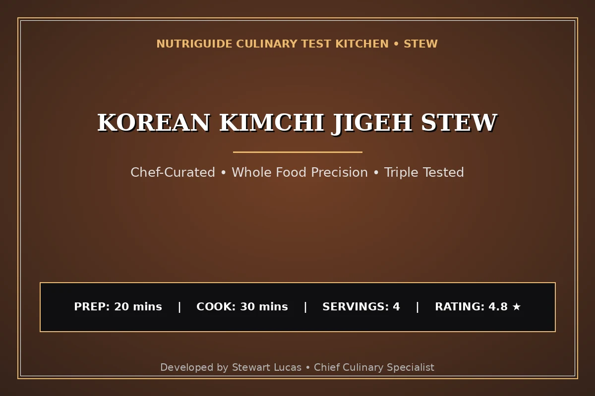 Korean Kimchi Jigeh Stew