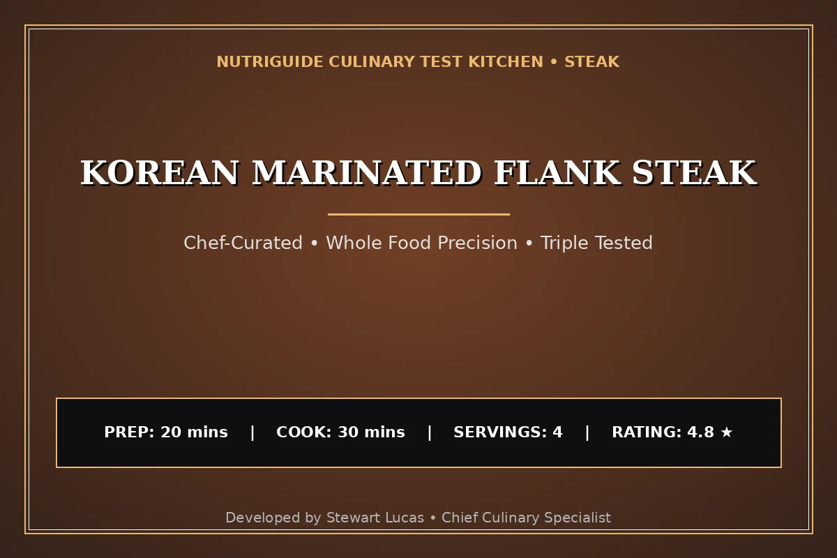 Korean Marinated Flank Steak