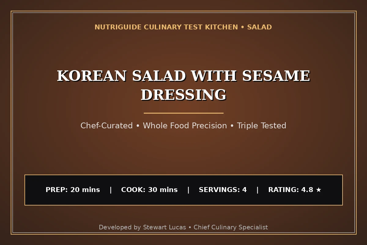 Korean Salad With Sesame Dressing
