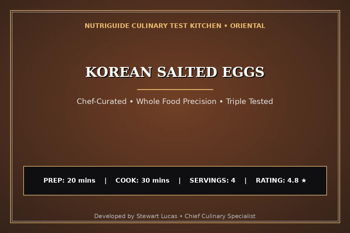 Korean Salted Eggs
