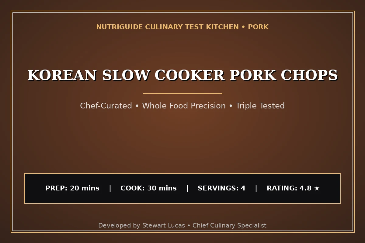 Korean Slow Cooker Pork Chops