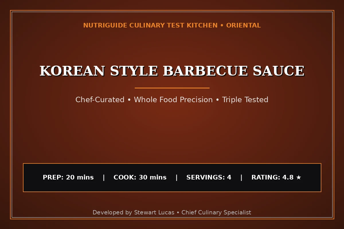 Korean Style Barbecue Sauce