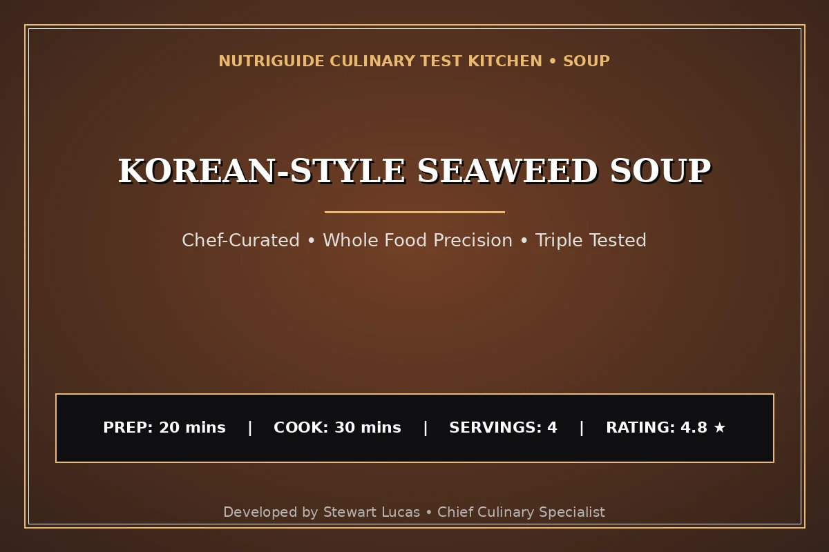 Korean-Style Seaweed Soup
