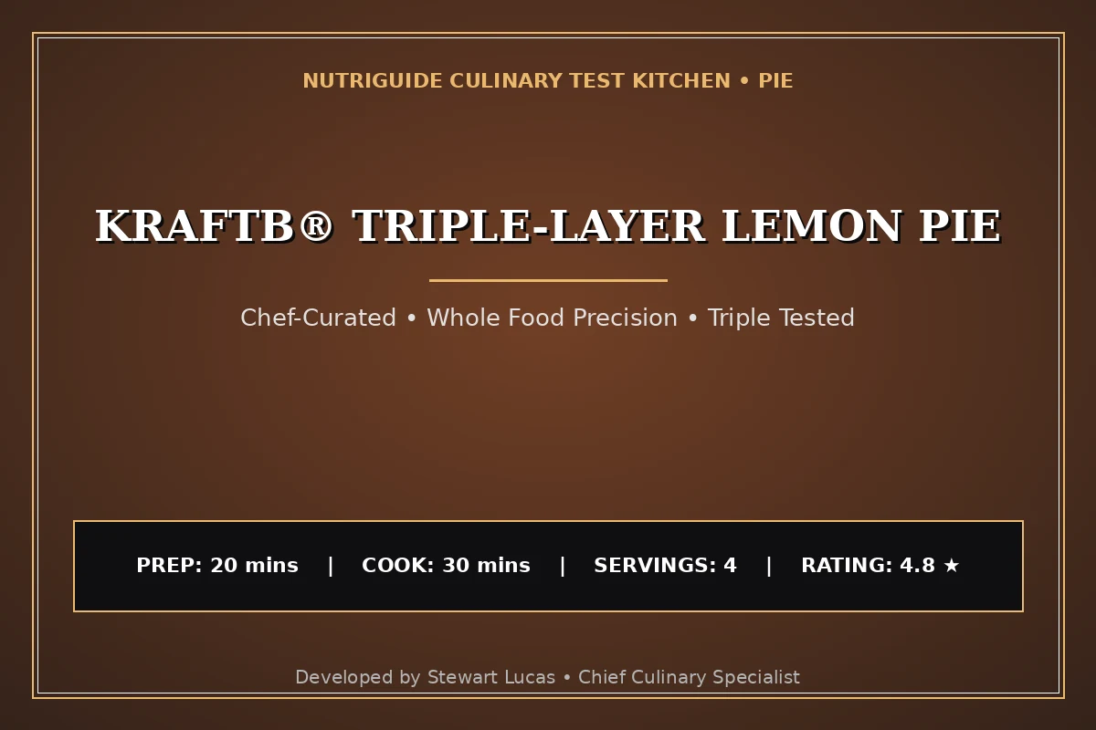 Kraftв® Triple-Layer Lemon Pie