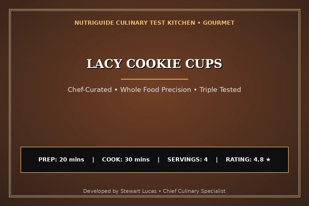 Lacy Cookie Cups