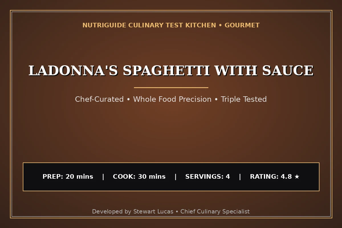 Ladonna'S Spaghetti With Sauce