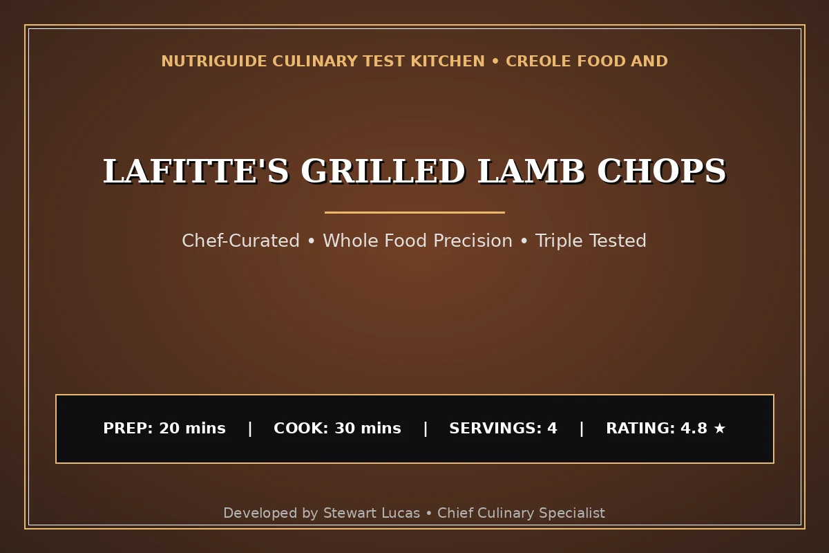 Lafitte'S Grilled Lamb Chops