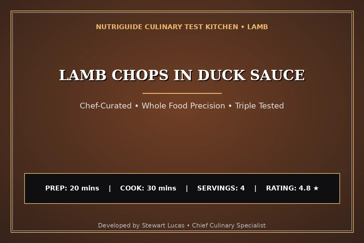 Lamb Chops In Duck Sauce