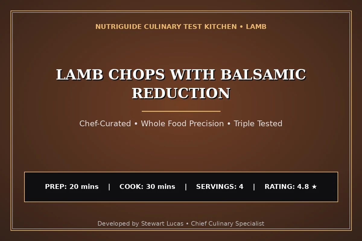 Lamb Chops With Balsamic Reduction
