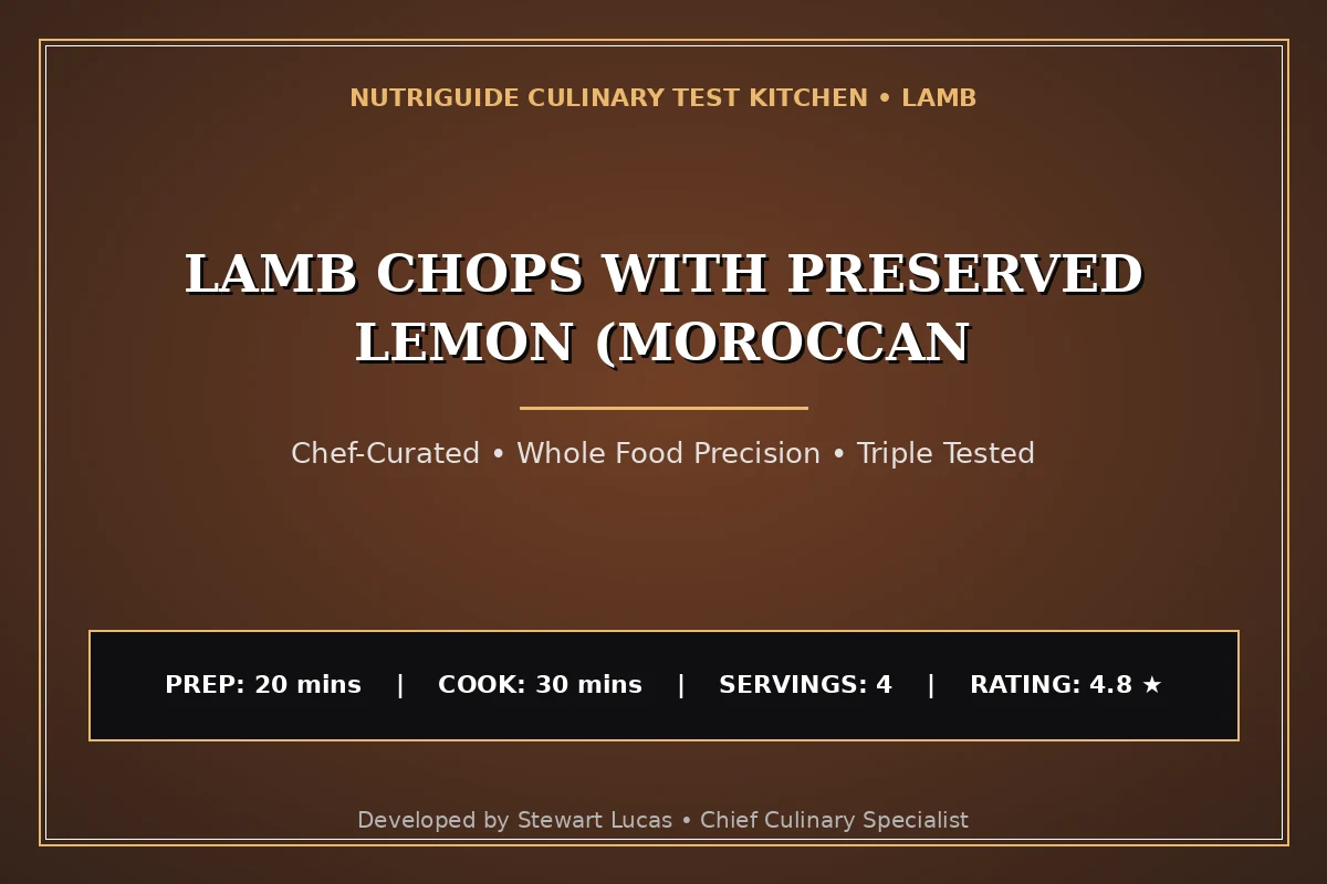 Lamb Chops With Preserved Lemon (Moroccan
