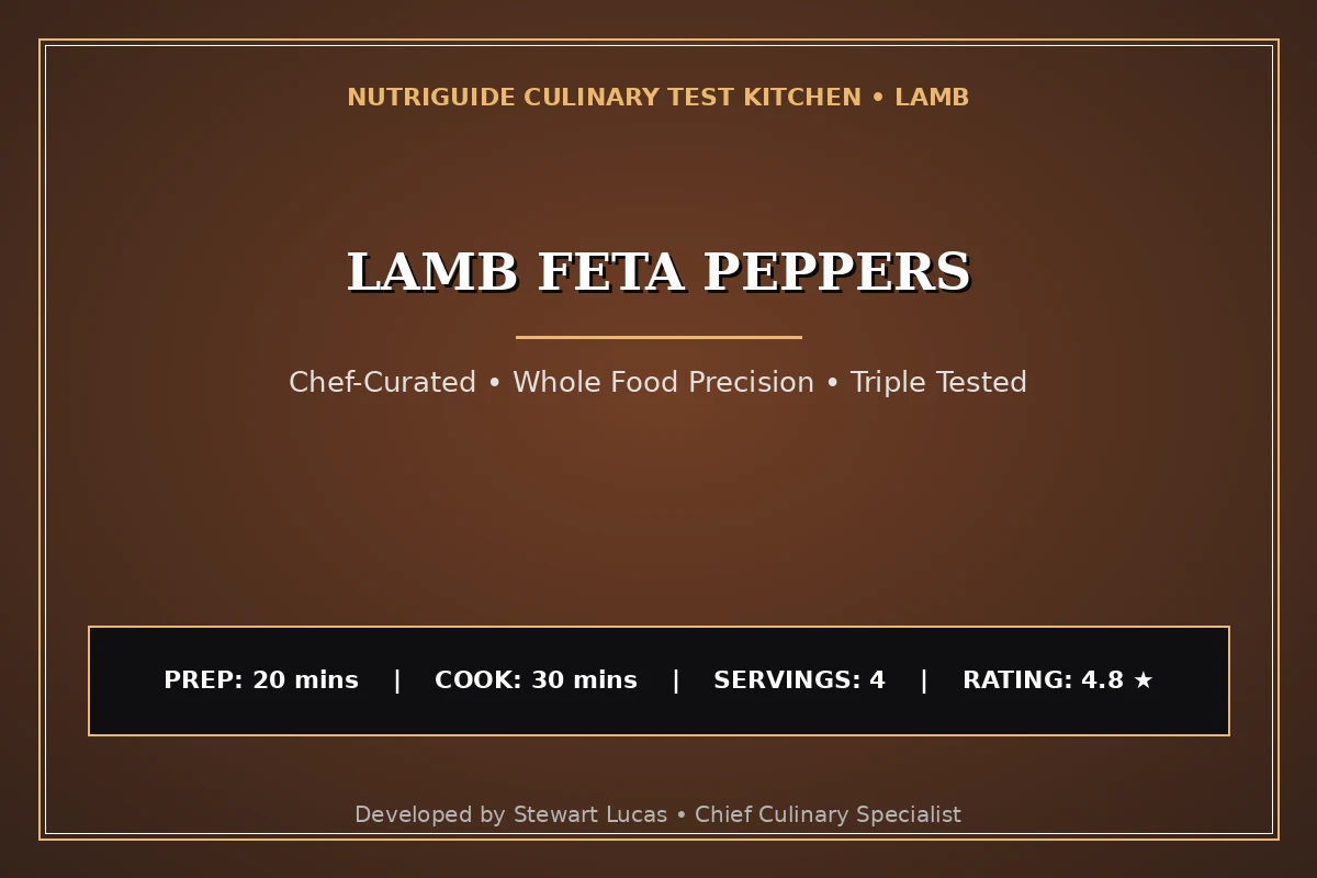 Lamb Feta Peppers
