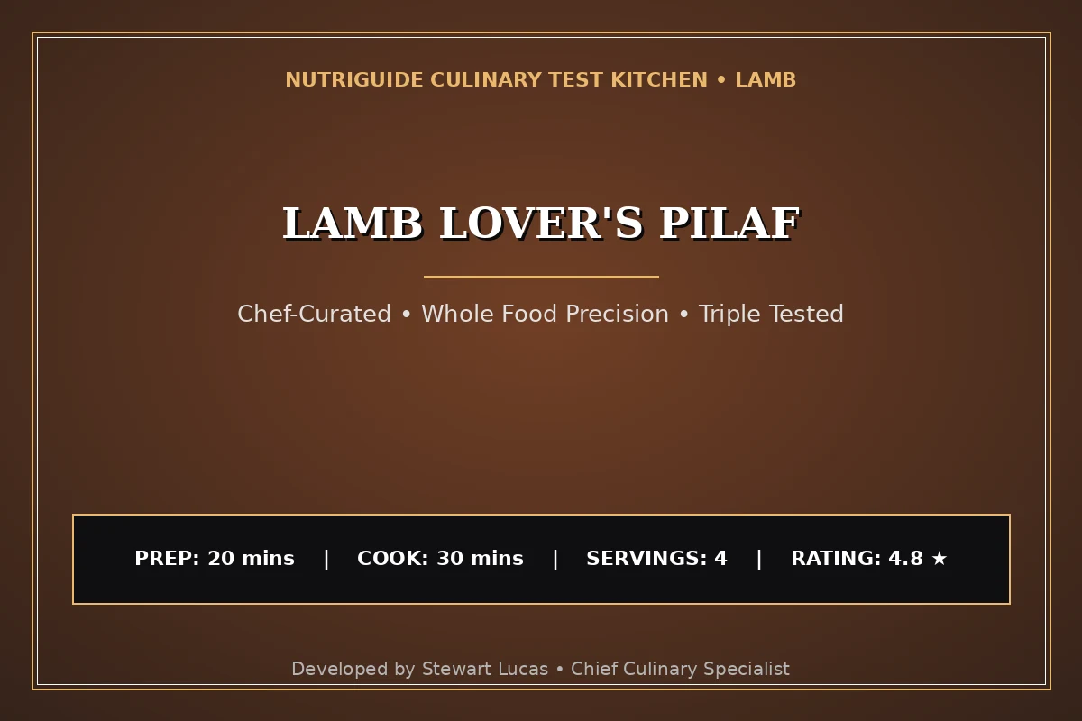 Lamb Lover'S Pilaf