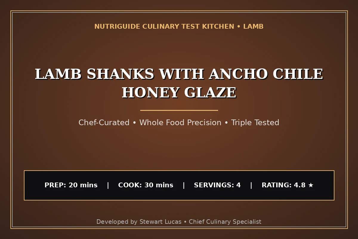 Lamb Shanks With Ancho Chile Honey Glaze