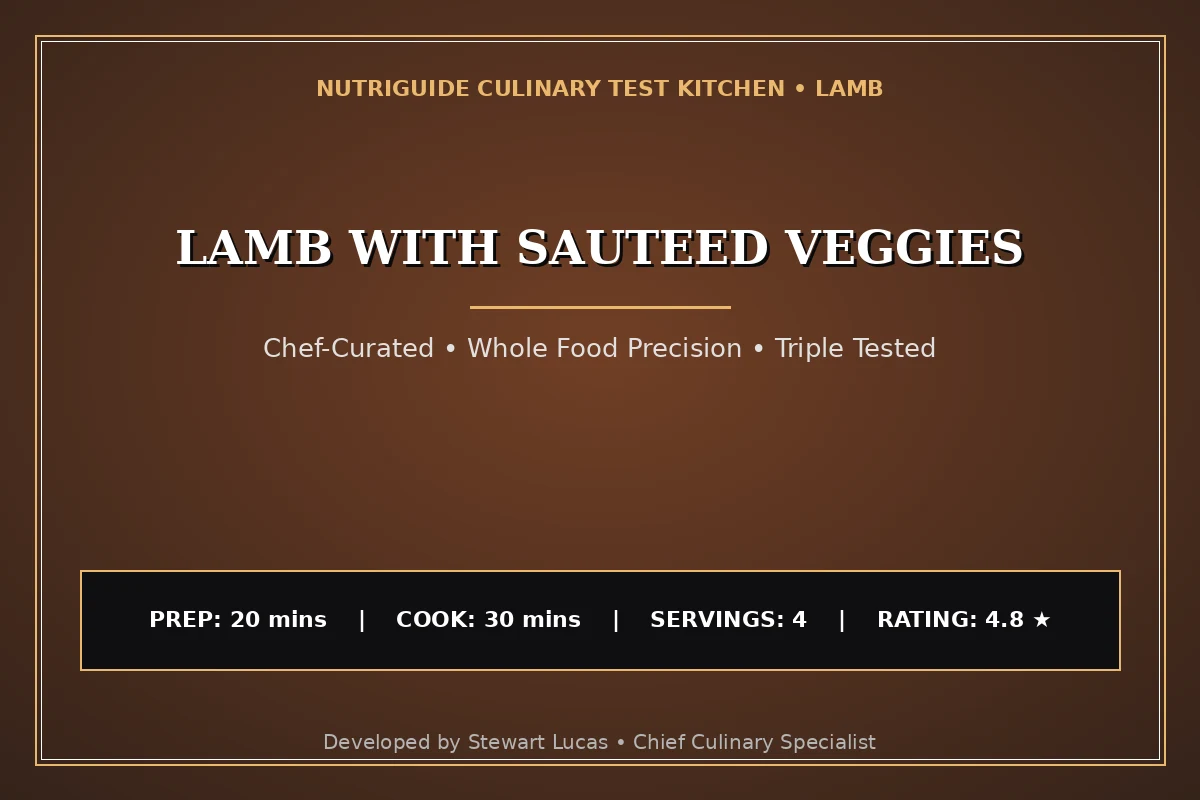 Lamb With Sauteed Veggies