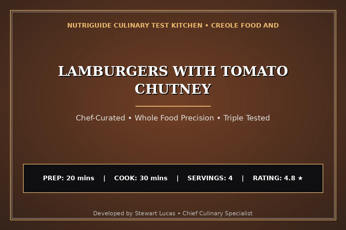 Lamburgers With Tomato Chutney