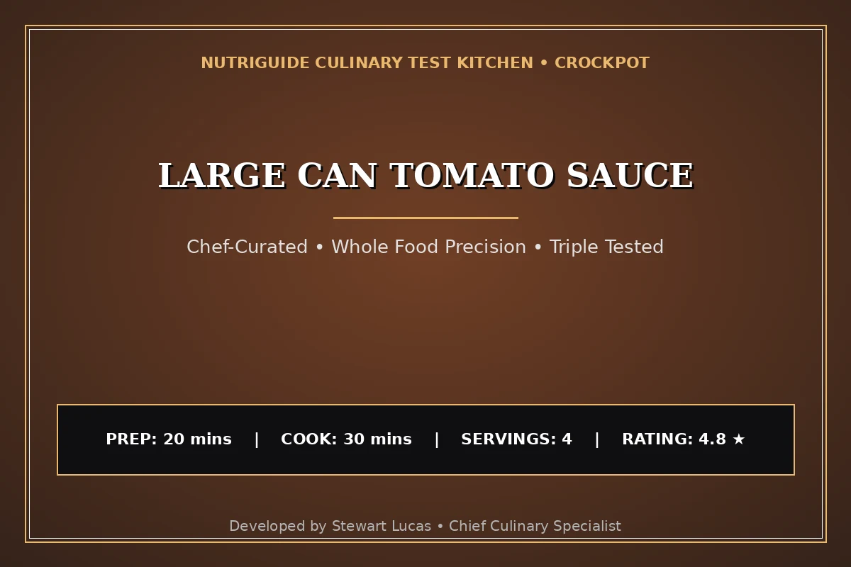 Large Can Tomato Sauce