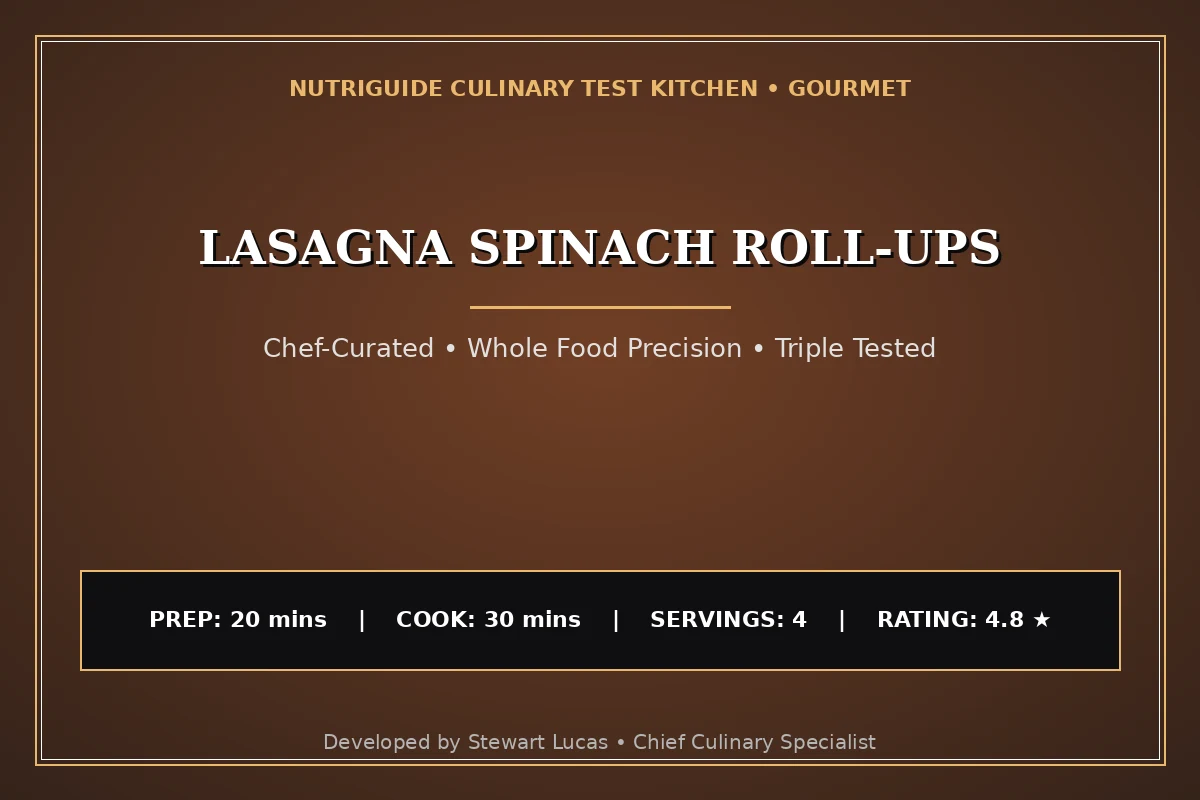 Lasagna Spinach Roll-Ups