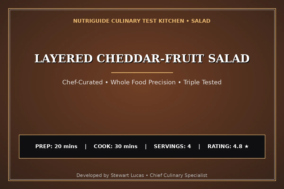 Layered Cheddar-Fruit Salad