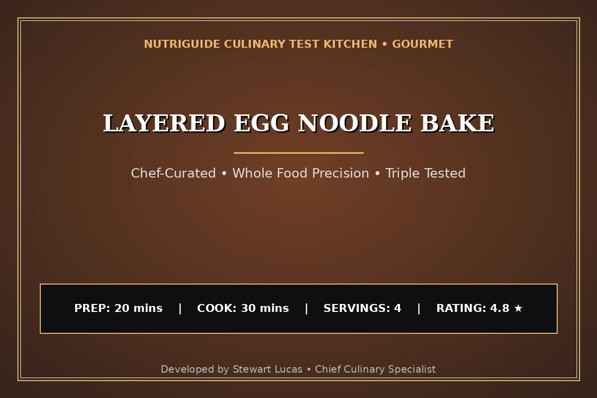 Layered Egg Noodle Bake