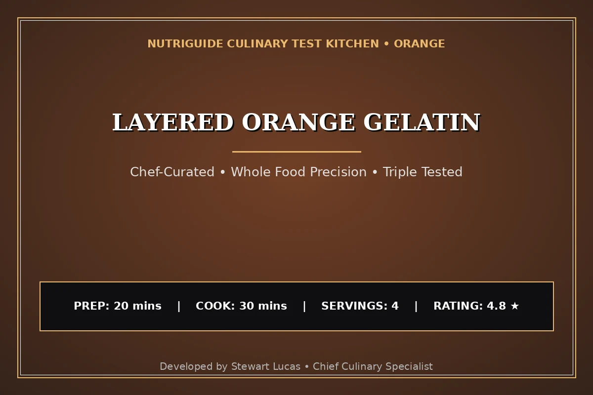 Layered Orange Gelatin