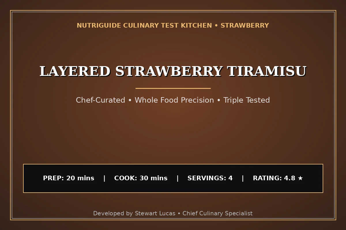 Layered Strawberry Tiramisu