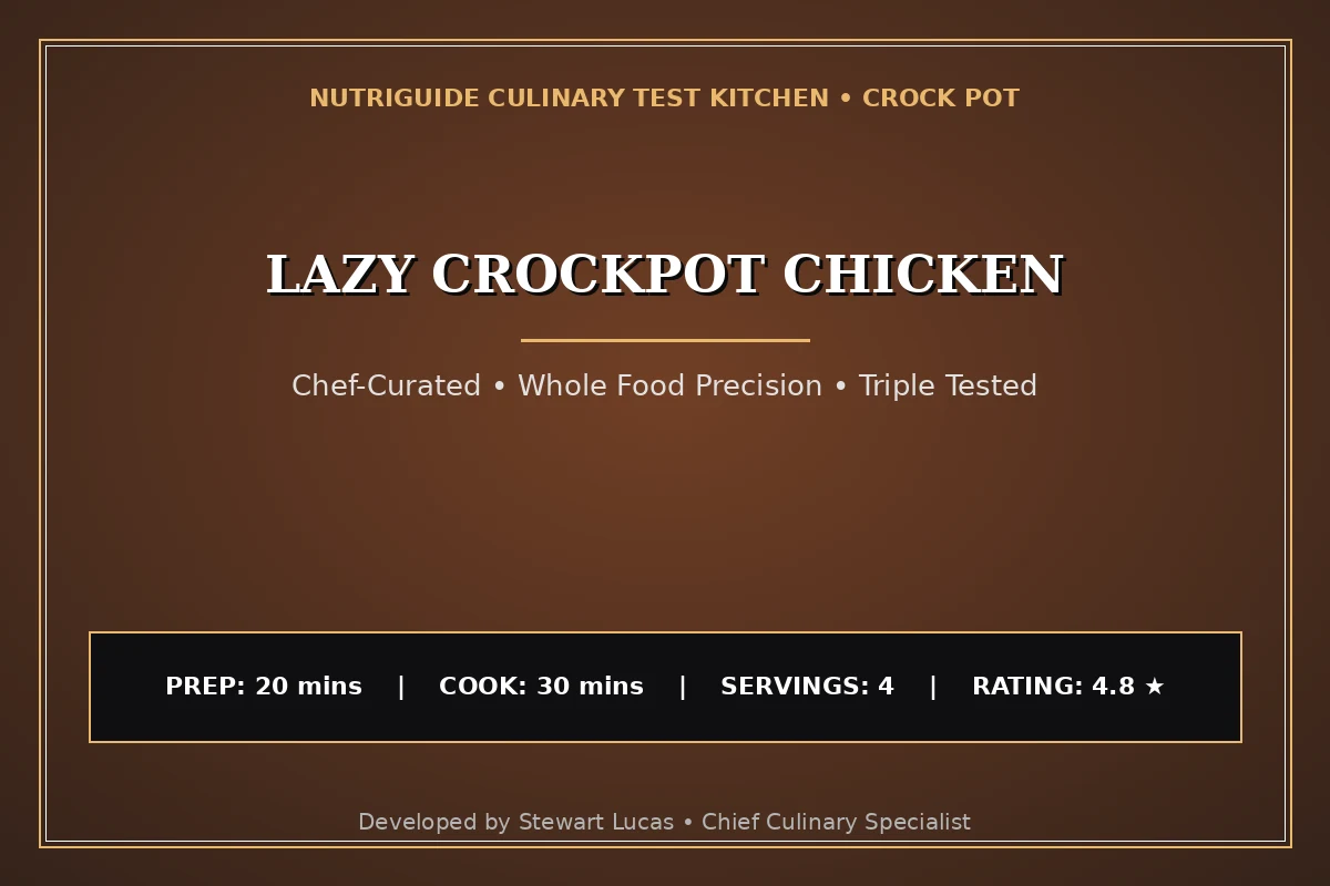 Lazy Crockpot Chicken