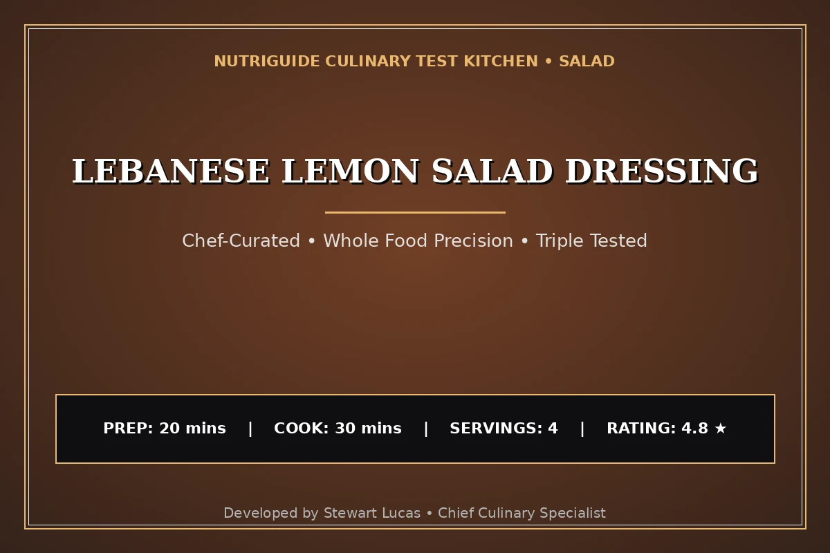 Lebanese Lemon Salad Dressing