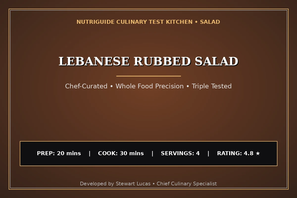 Lebanese Rubbed Salad