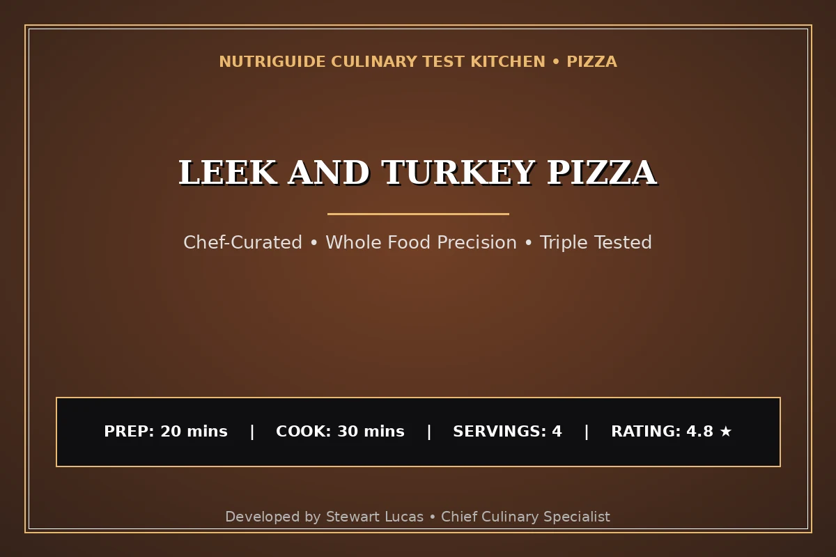 Leek And Turkey Pizza