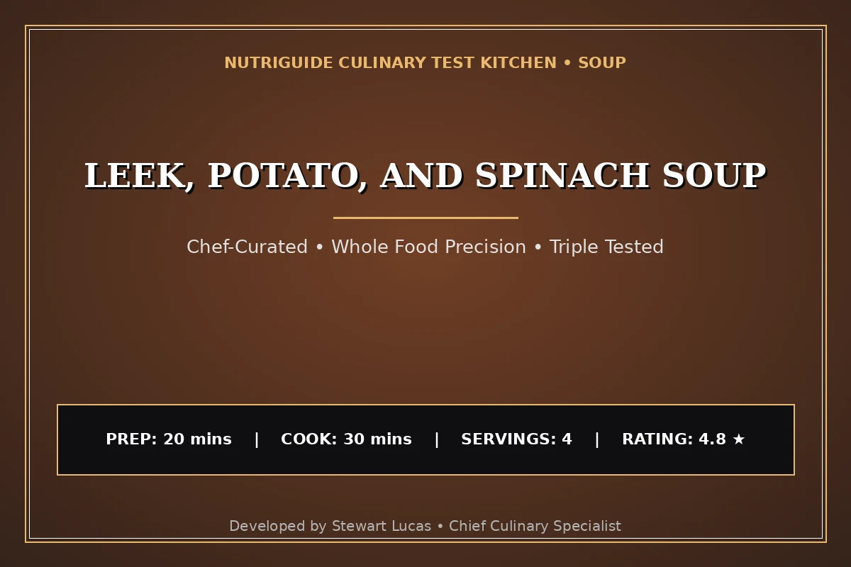 Leek, Potato, And Spinach Soup