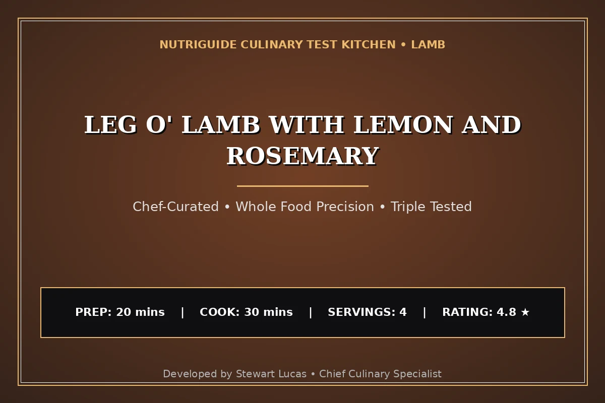 Leg O' Lamb With Lemon And Rosemary