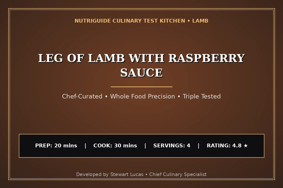 Leg Of Lamb With Raspberry Sauce