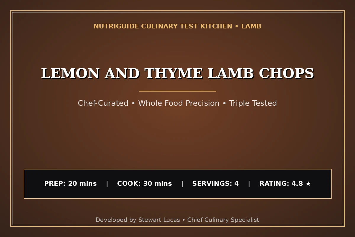 Lemon And Thyme Lamb Chops