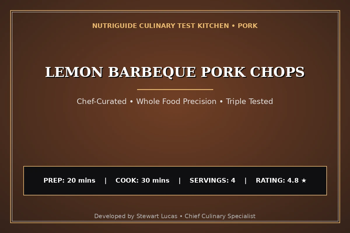 Lemon Barbeque Pork Chops