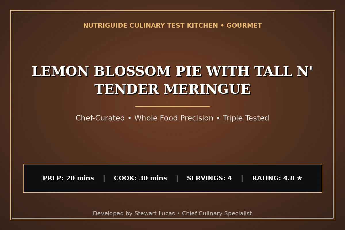Lemon Blossom Pie With Tall N' Tender Meringue