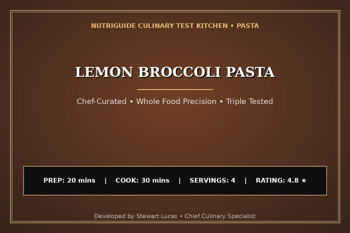 Lemon Broccoli Pasta