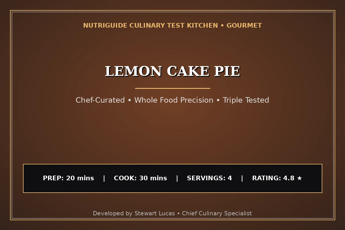 Lemon Cake Pie