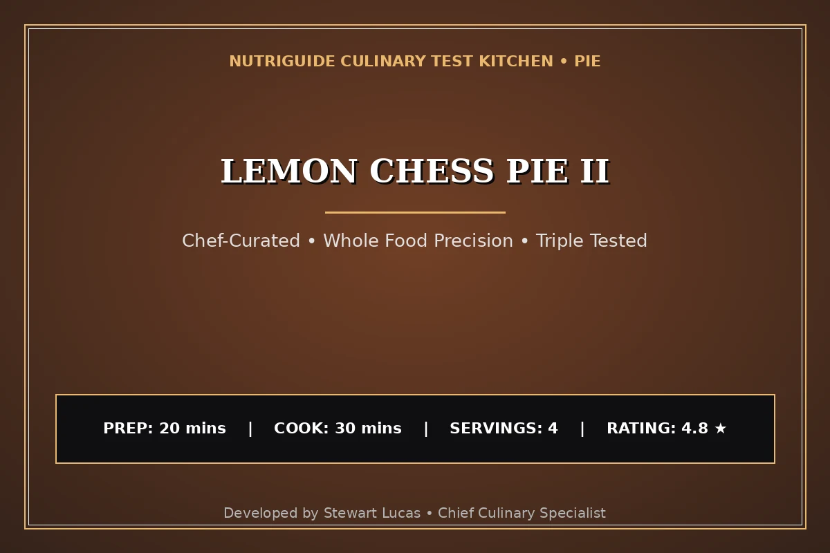 Lemon Chess Pie Ii