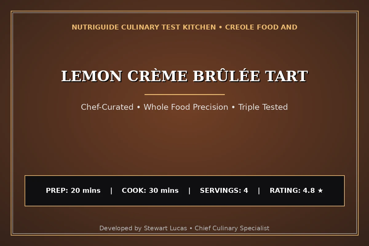 Lemon Crème Brûlée Tart