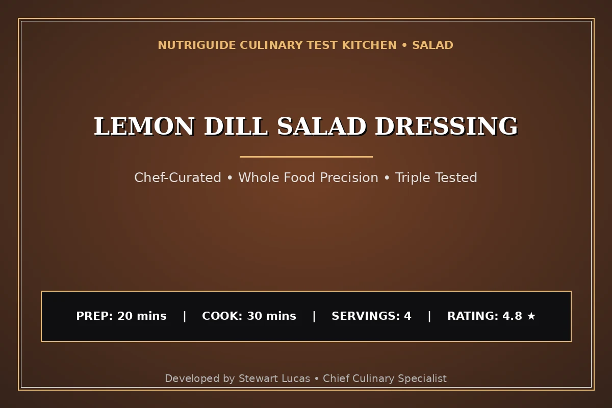 Lemon Dill Salad Dressing