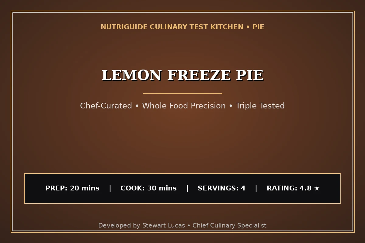 Lemon Freeze Pie