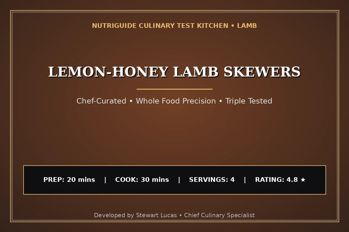 Lemon-Honey Lamb Skewers