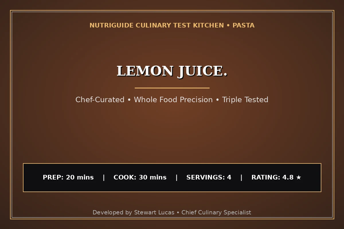 Lemon Juice.