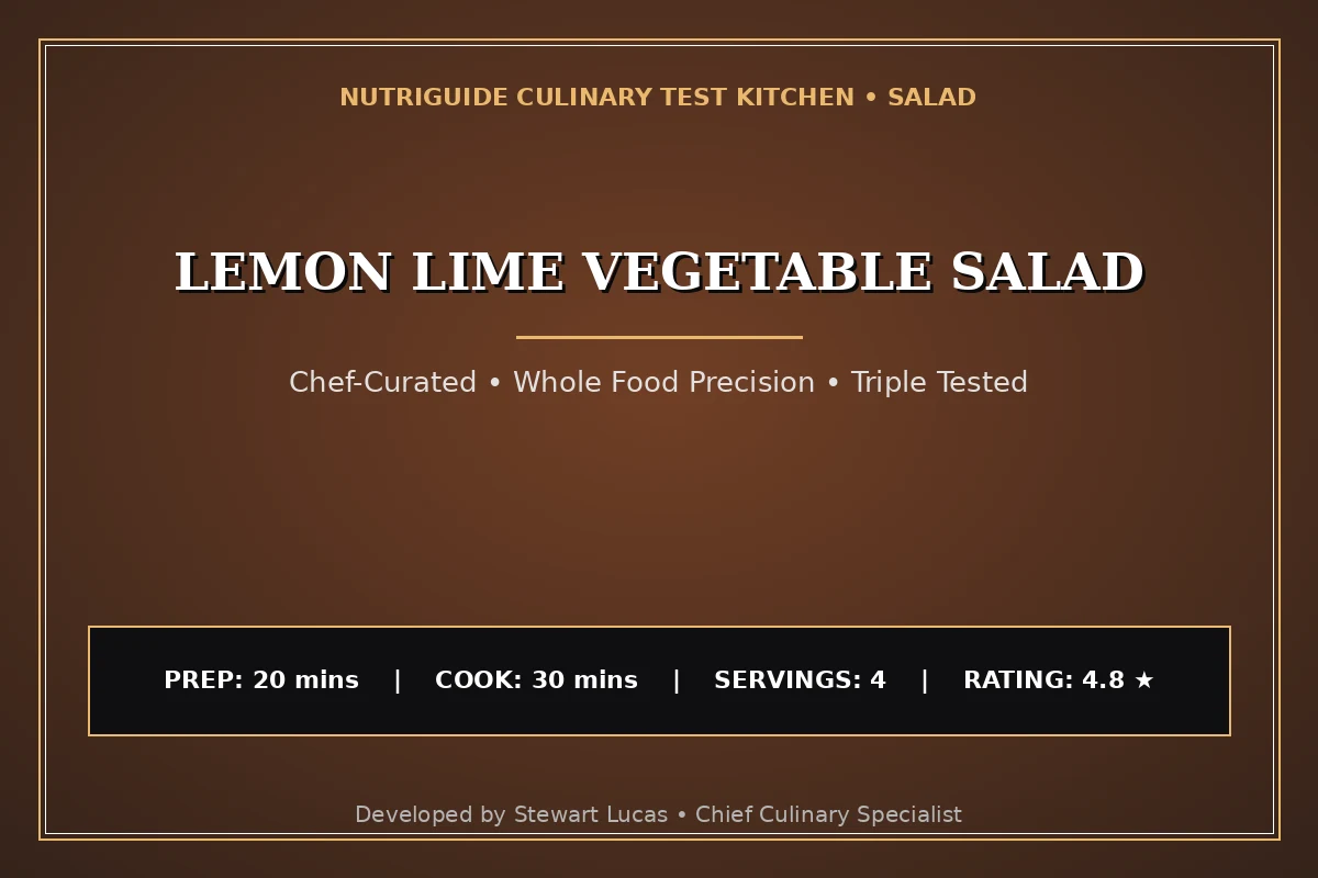 Lemon Lime Vegetable Salad