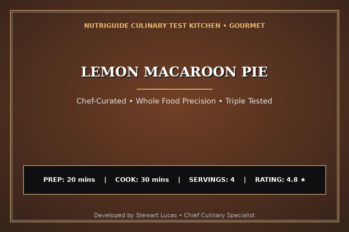 Lemon Macaroon Pie